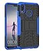 Price comparison product image Yiakeng Huawei P20 Lite Case, Shockproof Slim Drop Full Body Protection With Kickstand For Huawei P20 Lite (Blue)