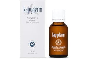 KAPYDERM Tónico Capilar Alogénico 30ml con extractos vegetales que fortalecen la raíz, estimulan la circulación, frenan la caída y aportan densidad, volumen y brillo en cabellos débiles o alopecia