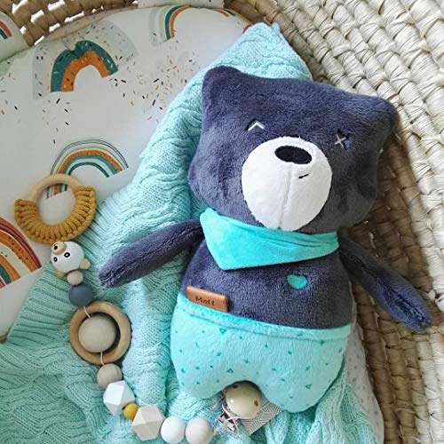 Szumisie Jouet Silencieux avec capteur de Bruit et système Anti-dérapant Blanc Mat 36 cm de Haut