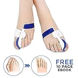 Bunion Corrector and Bunion Relief for Big Toe. Correction Splint for Women & Men with Toe Separator Including Sleeve and Cushions Support. One Pair of Orthopedic Adjustable Straightener Protector Pads for Night Time use.