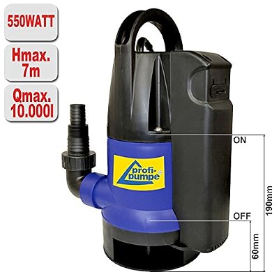 Inconnu Pompe à eaux usées submersible Dirt-Star extra-SS 550-1 comme pompe de jardin pour l'irrigation et comme une pompe cave pour déshydrater avec interrupteur à flotteur intégré, câble de 10 m