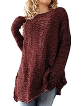 ASCHOEN -  Maglione  - Basic - Collo a U  - Maniche lunghe  - Donna