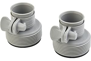 PETSTIBLE 2 Stück Schlauch-Umwandlungs-Adapter-Set für Filterpumpe und Salzwasser-Umbausatz für Intex Schlauchadapter B Pool 3,2 cm auf 3,8 cm Pumpenteile Umwandlung Ersatz