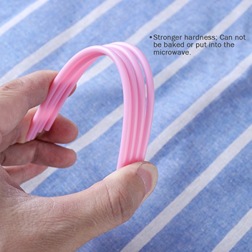 OUNONA 60 Cake Pop Sticks 15 cm,Pastellfarben,Kitchencraft,Kunststoff Stiele für Kuchen - 2