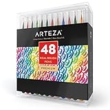 Arteza Real Brush Pen – 48 Bunte Farben - Pinselstift-Set...