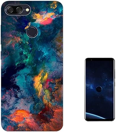 003664 - Oil Paint Canvas Abstract Design Asus Zenfone V Live V500KL Fashion Trend Case Gel Rubber Silicone All Edges Protection Case Cover