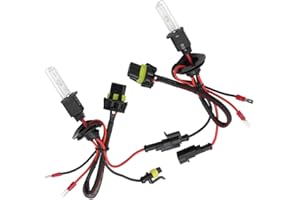 wepeculior Xenon-HID-Scheinwerferlampen, 2 Stück H3 4300K 55W Fahrzeugscheinwerferlampen Ersatzlampe für Fern- und Abblendlicht