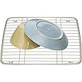 iDesign Axis dish drainer for sink, small metal dish drainer, metal rack for sink, matte silver