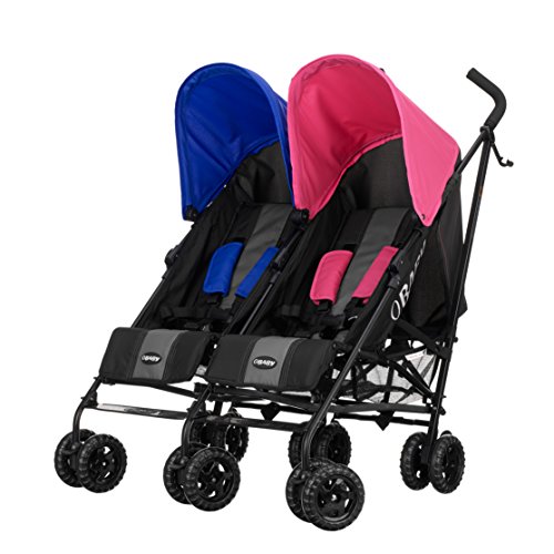 Obaby Apollo Twin Stroller (Pink/Blue)