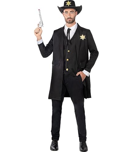 W WIDMANN MILANO Party Fashion - Chapeau de cowboy en cuir synthétique, ranger, shérif, cowgirl, western W WIDMANN MILANO Party Fashion - Chapeau de cowboy en cuir synthétique, ranger, shérif, cowgirl, western