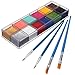 LuckyFine Face&Body Paint Oil Painting 12Color Art Makeup Set Halloween Party Fancy Dress +4 x Brushes