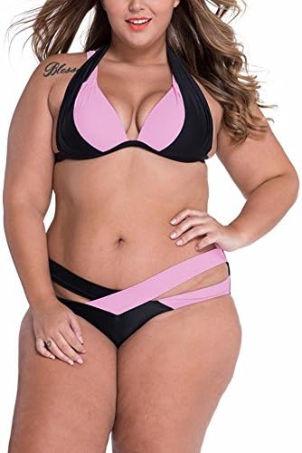 Ladies Split Swimsuit Sexy Personality Straps Spring And Summer Beach Vacation Cross Bikini Split Swimsuit , pine , xl