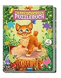 Trötsch Puzzlebuch Tiergeschichten: 4 Puzzles, 12-teilig mit Farbvorlagen by 