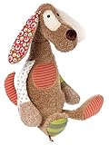 Wunderbar zum Spielen, Liebhaben und mit ins Bett nehmen: Angenehmes Tastgefühl durch kuschelweichen Schmusestoff und tolle Formen und Farben - Geräuschloser Begleiter: Quietscht nicht, weckt das Kind nicht auf