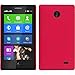 Produktbild PhoneNatic Case kompatibel mit Nokia X/X+ - Hülle pink gummiert Hard-case + 2 Schutzfolien