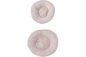 Yoidesu Newborn Pillow, 2PCS Baby Round-shape Pillow Photography Props Baby Photo Prop Pillow Baby Accessories for 0-6 Months Newborn
