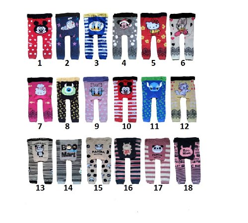 BUY ONE GET ONE FREE baby toddler boy girl unisex leggings tights trousers pants (90 12-24 months, design 10)