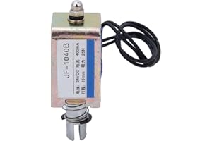 KADIMENDIUM Elettromagnete a Solenoide a Telaio Aperto Movimento Lineare JF-1040B 25N 24V DC Elettromagnete Tipo Push-pull Elettromagnete a Solenoide DC Corsa 15mm