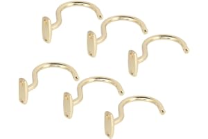 SGerste Set of 6 Pcs Billiards Table Brass Hook - Snooker Pool Bridge Cue Stick Rack