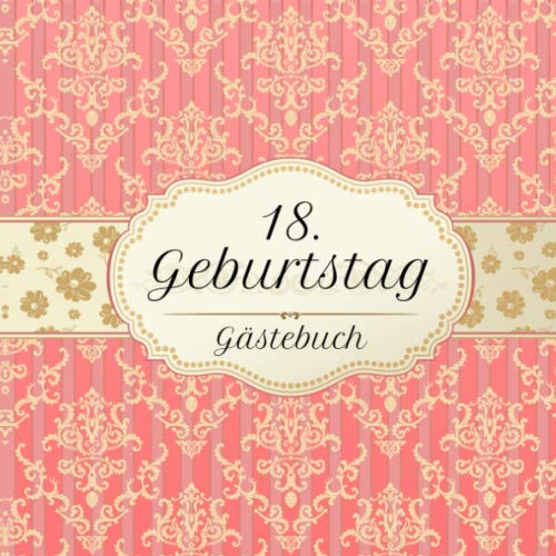 18. Geburtstag Gästebuch Motiv Vintage No. 2 Zum Ausfüllen Für bis