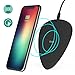Produktbild Fast Wireless Charger, Auckly 10W Qi Wireless Schnellladegerät Induktive Ladestation mit Schnellladefunktion für iPhone X/8/8 Plus, Samsung Galaxy Note 8/S8 und andere Qi-fähige Geräte-Schwarz