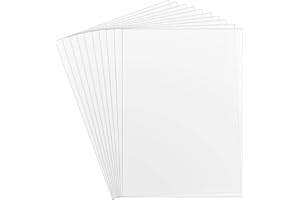 ZephyrHome 10 hojas de plantilla de plástico transparente A4 para manualidades, corte de plantillas, 0,3 mm x 30,5 x 21,7 cm, serigrafía, aerógrafo, color de ventanas