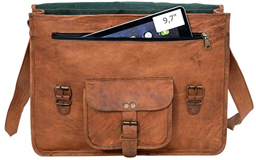 Gusti Leder nature „Finlay 15″ Umhängetasche Laptoptasche 15,6“ Ledertasche Vintage Umhängetasche Ledertasche Unitasche Aktentasche Arbeitstasche Collegetasche Messengerbag Ordner Braun U18 - 8