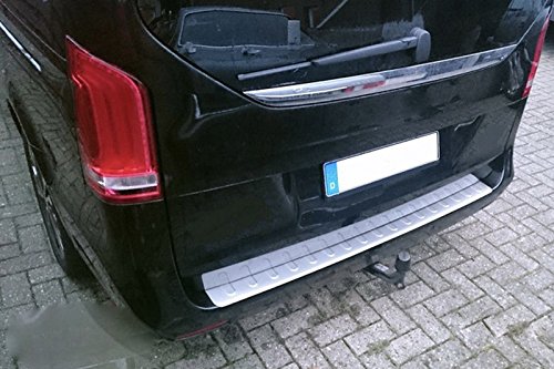 Protección de acero inoxidable para el borde del maletero con cantos con acabado mate