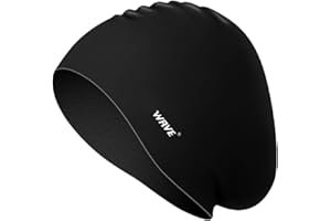 Lin's Liliana Modny czepek kąpielowy dla kobiet – wysokiej jakości wodoszczelny silikonowy czepek pływacki – komfortowe wzornictwo