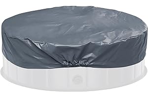 Vigcebit Abdeckung Für Hundepool 80/120/160cm, Runde Doggy Pool Schutzabdeckung Für UV-Beständiges Halten Sie Das Wasser Warm