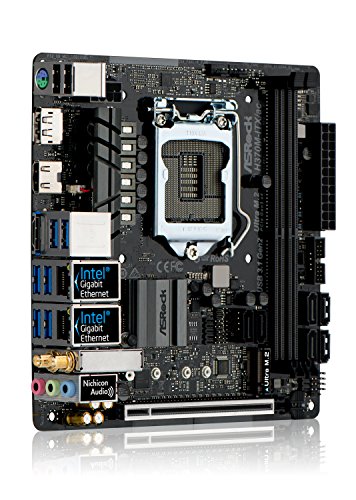 ASRock 90-MXB6R0-A0UAYZ - Placa Base  Intel H370  S 1151  DDR4  SATA3  M 2  Dual GbE  AC WiFi  BT4 2  USB 3 1 Gen2 A   Color Negro