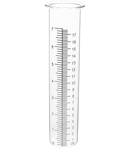 2x Regenmesser Aus Glas – Präzise Messung Für Garten, Balkon & Hof