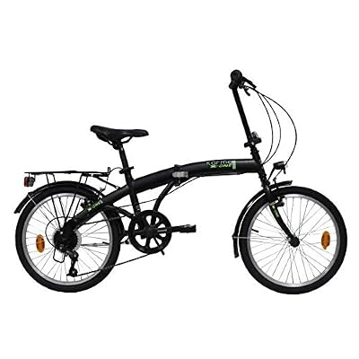 E.DE.N. Bikes VELO 20'' PLIANT - 6 VITESSES EQUIPE GARDE BOUE ET PORTE BAGAGES