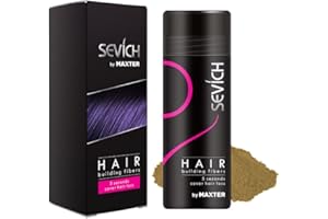 MAXTER Fibre Capelli - Nascondi Istantaneamente la Caduta dei Capelli - Polvere di Microfibre Cotone 100% Naturale per Uomini e Donne (Biondo 25g)