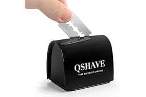 QSHAVE Shaver Disposal Case Safe Storage Bank for Used Safety Shaver
