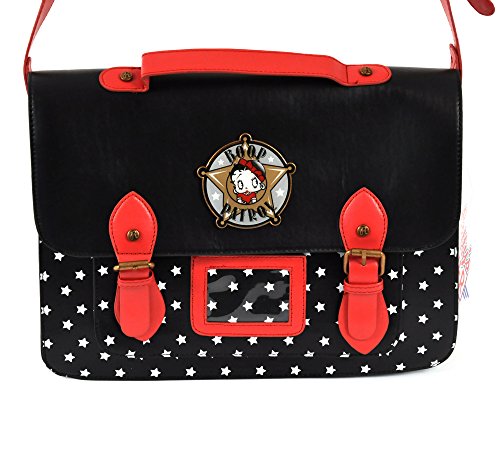 BB Designs Europe Betty Boop - Bolso de mano para adulto, color negro