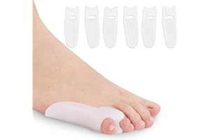 BHIPKOT Bunionette Corrector, 6 Unidades de Corrector de Dedo pequeño, Silicona, Gel para Hombres y Mujeres, Garra, tamaño para Todos los esparcidores pequeños