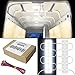 Price comparison product image GAMPRO 12V 12W 40-LED Van Interior Light Kits, Waterproof White LED Ceiling Light Kits for Van, Mini Van, Trailer, Truck, RV, Caravan, Pickup, Boat, Ducato, Sprinter and Any 12V Vehicles(12W)