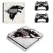 Produktbild Playstation 4 Slim + 2 Controller Aufkleber Schutzfolien Set - Game of Thrones (5) /PS4 S