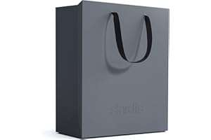 stardis binbox Design Papierkorb eckig stylischer Papiereimer mit Tragegriffen für Büro Office Kunststoff Mülleimer Abfalleimer Müllkorb grau