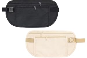 Riven 2-pack dolda pengar, stöldsäker säkerhetsväska, sportmidjeväska, justerbart bä , vattentäta resväskor