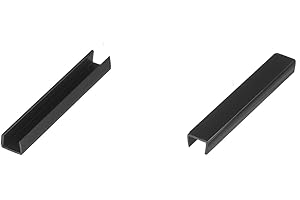 HOLZBRINK Joint finition pour socle de cuisine, HBK15, 150 mm, couleur brillance noire