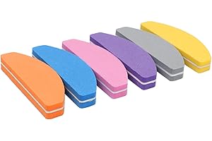 ELEGANCE-GO limas de uñas profesionales,6 Pcs Limas de uñas Set 100/180 Lima de Bloque Pulidores de Uñas para uñas naturales Lima de uñas Mujeres Herramienta de manicura. Buffer Schleifblöcke