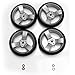 (Spare Parts) Zeta Vooom Wheels - Rear - Grey x4 Stroller Pushchair Buggy
