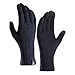 Price comparison product image CHIRORO Unisex Screen Touch Gloves Outdoor Sport Gloves Winter Thick Warm Lined knit Non-slip Soft Smart Texting Gloves for Women Men - Navy Blue