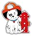 Price comparison product image Dalmatian Puppy Firefighter Car Decor Vinyl Sticker 12 X 12 cm