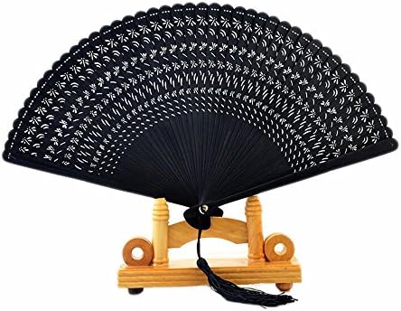 Chinese style all bamboo hollow carving female folding fan / ornament / Accessories (dragonfly)