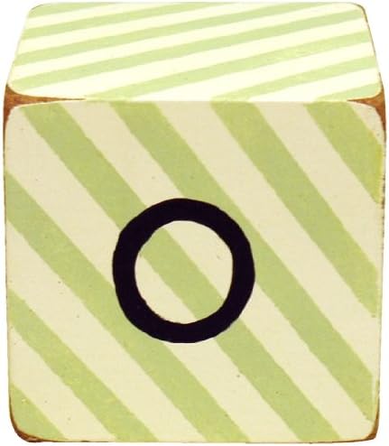 New Arrivals Letter Block O, Green/White