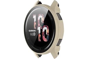 SeNool Etui kompatybilne z Garmin Venu 2 / Vivoactive 4 (45 mm), twarde etui z poliwęglanu z folią ochronną [twardość 9H, odporne na zarysowania], etui ochronne do Garmin Vivoactive 4 (45 mm) / Venu 2