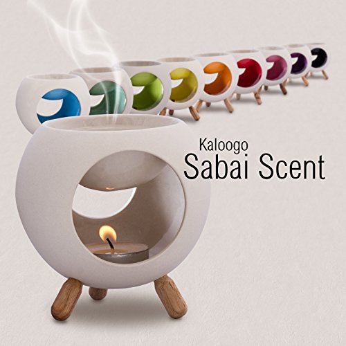 Sabai Scent Keramik Duftlampe rund (Duftlicht) – rot - 3